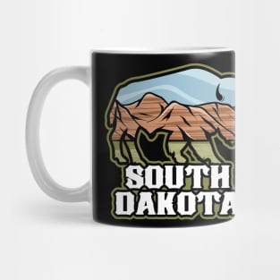 South Dakota Badlands Buffalo Mug